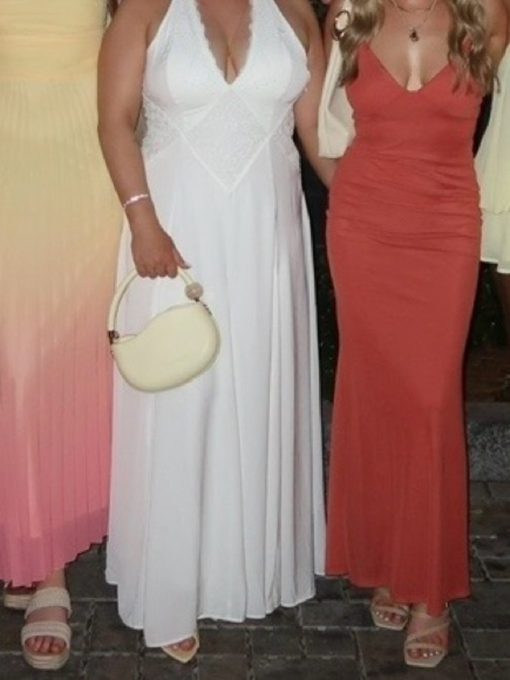 Abercrombie & Fitch Bra-Free White Lace-Trim Maxi Dress - Picture 3 of 6